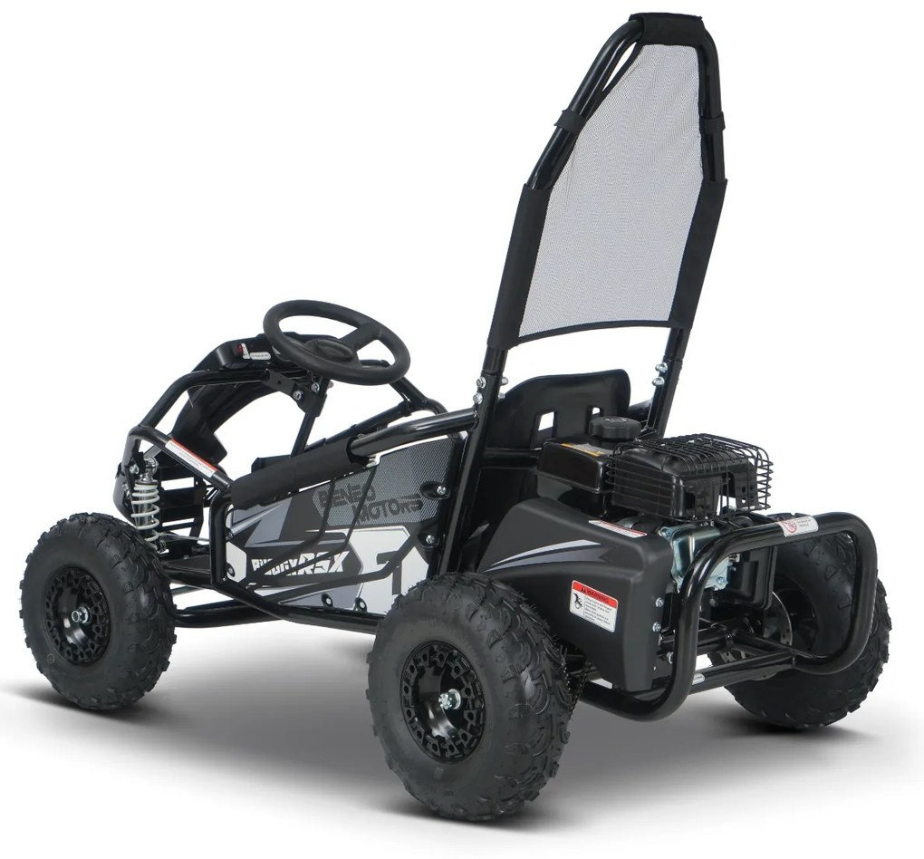 Buggy Kart a gasolina para crianças Motors BUGGY RSX - 98 cm³ Preto
