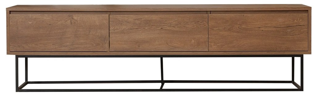 TV Stand Milo – Walnut Black – 180 cm x 50 cm x 40 cm