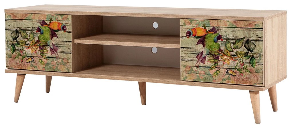 Móvel TV Truva – Carvalho Sonoma – 140 cm x 50 cm x 40 cm