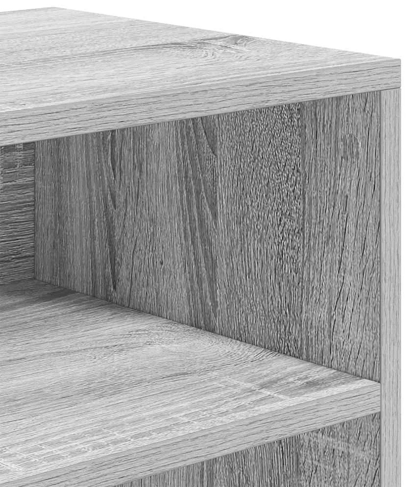 Estante cinzento sonoma 60x30x71,5 cm derivados de madeira
