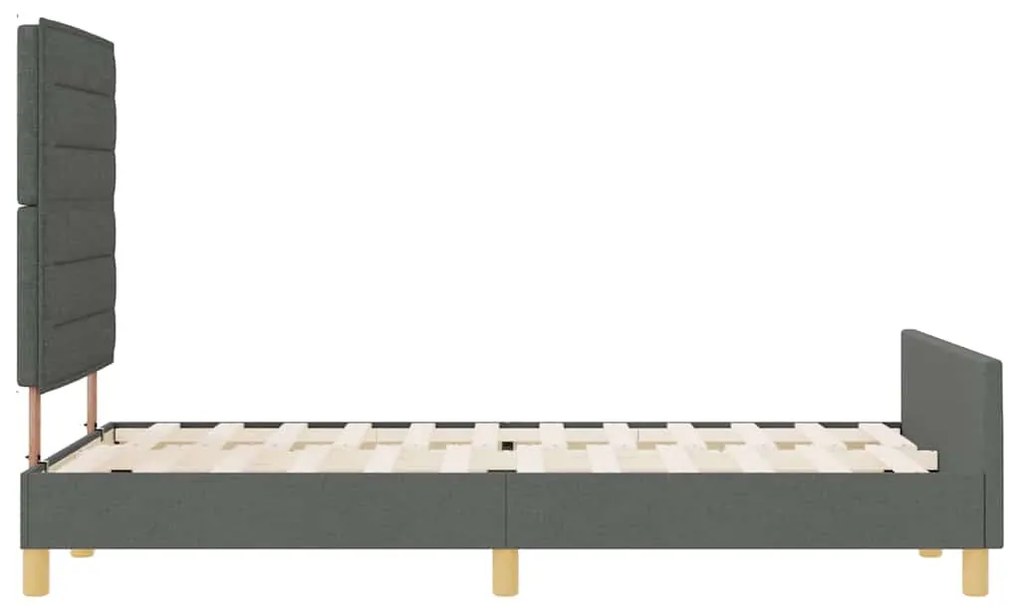 Estrutura de Cama vidaXL Cinza Escuro 120x200 cm Tecido