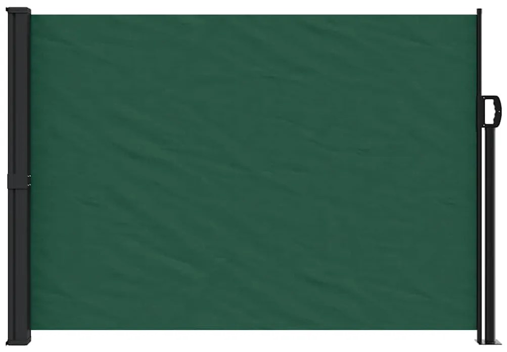 Toldo lateral retrátil 140x600 cm verde-escuro