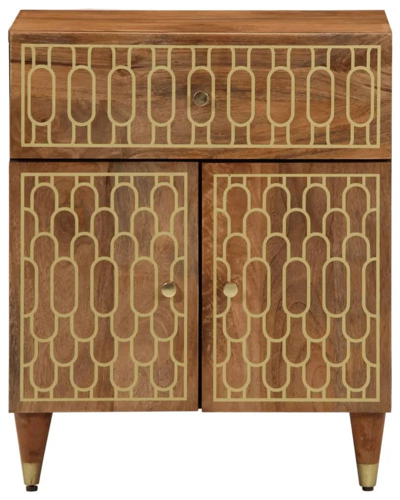 Mesa de cabeceira 50x33x60 cm madeira de mangueira maciça