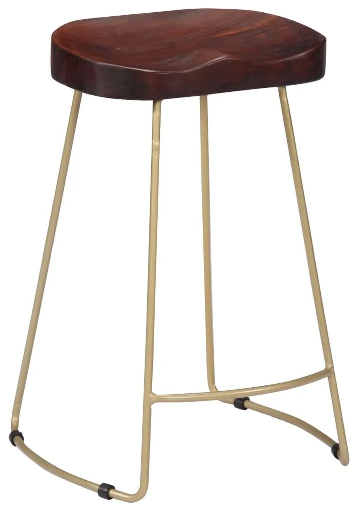 Bancos de bar Gavin 2 pcs madeira mangueira maciça