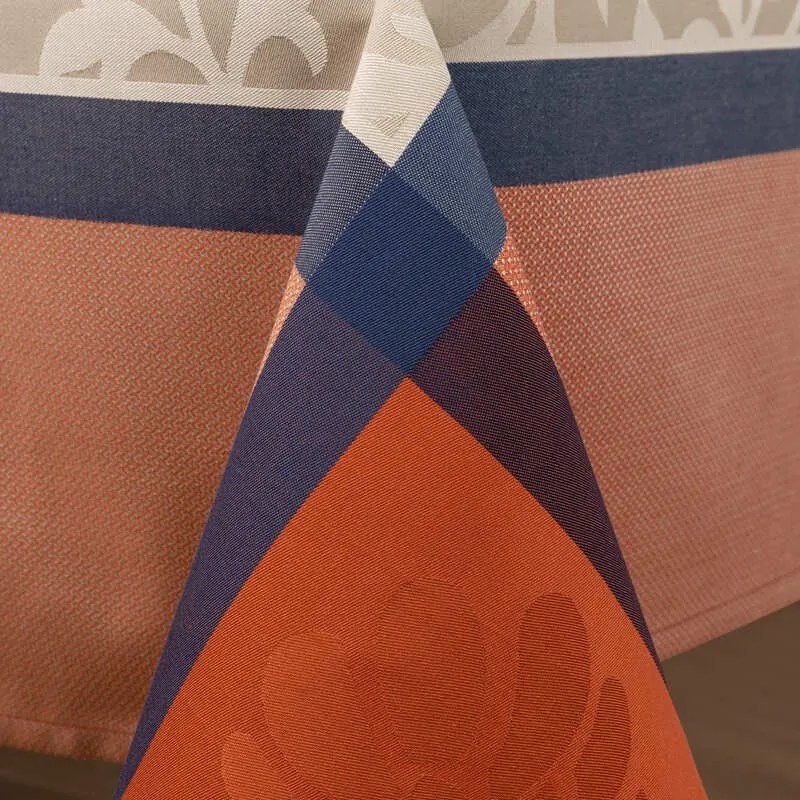 Toalhas de mesa anti nódoas 100% algodão - AMAZONIA da Fateba: Laranja  1 Toalha de mesa 150x150 cm