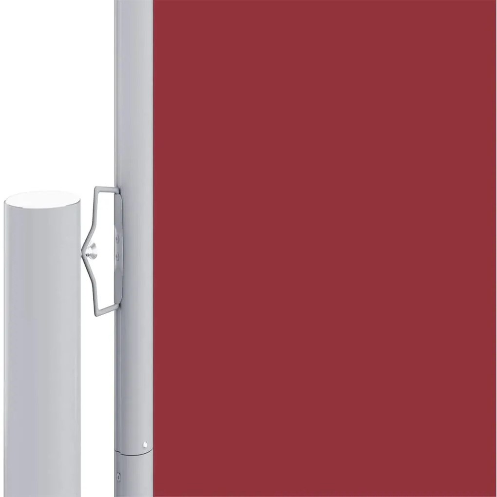 Toldo lateral retrátil 180x1200 cm vermelho