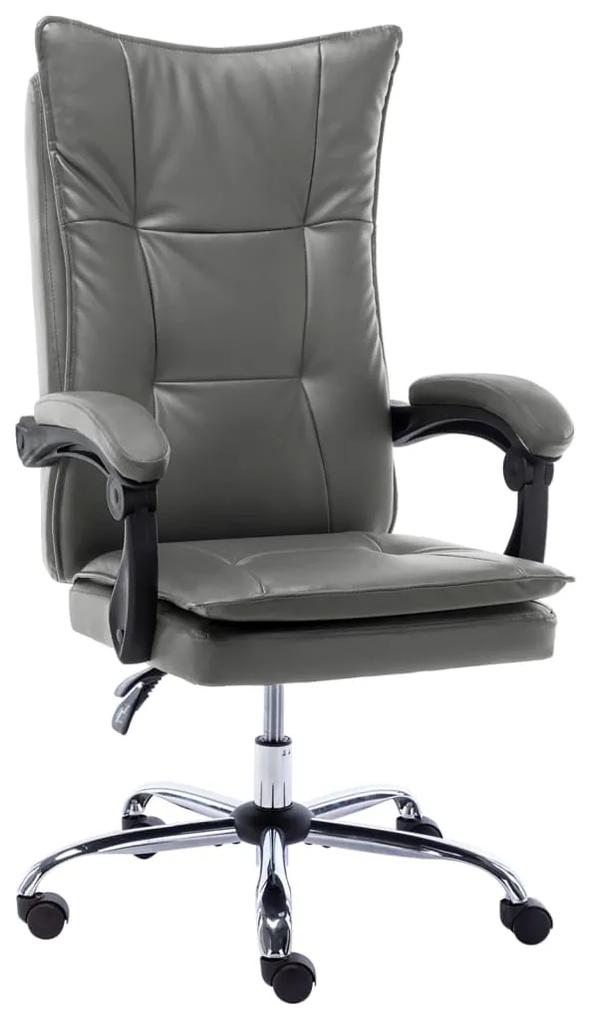 Cadeira de escritório couro artificial antracite