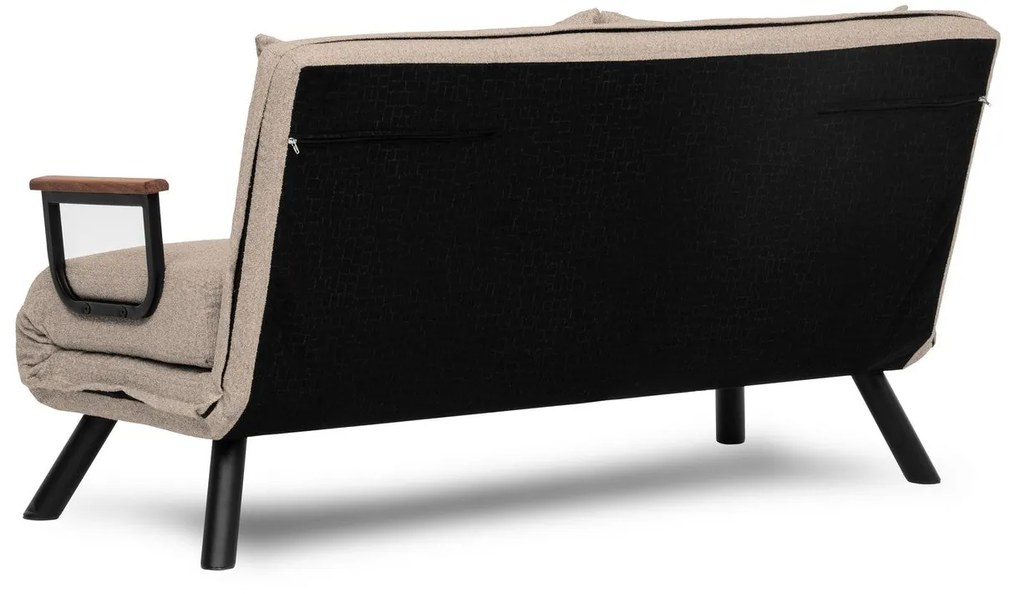 Sofá-Cama de 2 Lugares Sando – Creme – 175 cm x 133 cm
