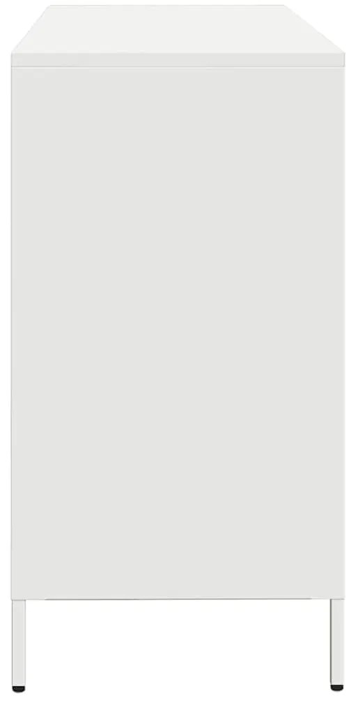Aparador 135x39x73,5 cm aço laminado a frio branco