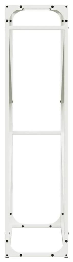 Suporte para lenha 60x25x100 cm aço laminado a frio branco