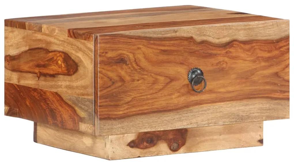 Mesa de cabeceira 40x40x25 cm madeira de sheesham maciça