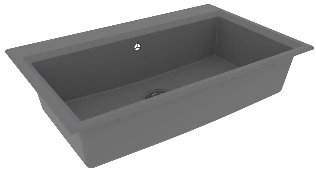 Tanque de Cozinha Cinza 790x500x193 mm Granito