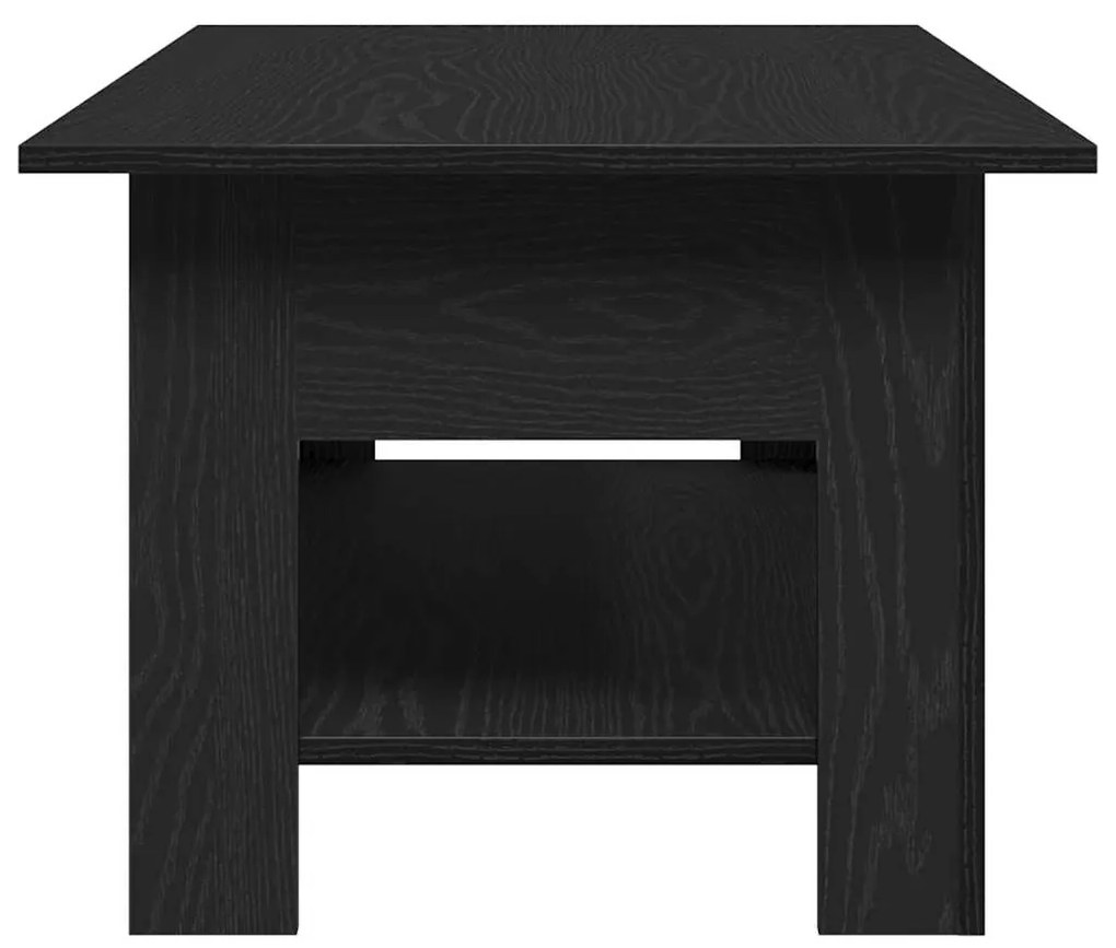 Mesa de café vidaXL em preto e carvalho com dimensões de 102x55x42 cm