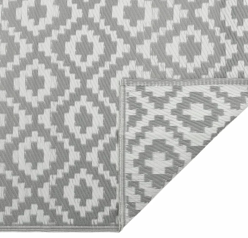 Tapete de exterior 80x250 cm ARAKIL PP cinzento