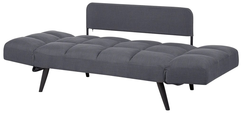 Sofá-cama em tecido cinzento escuro BREKKE Beliani