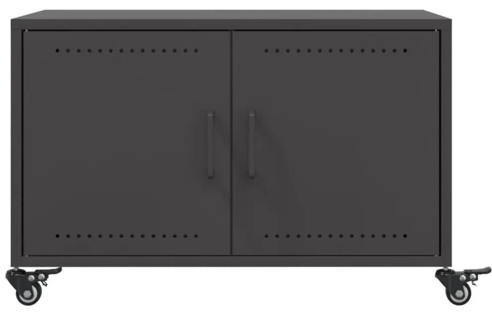 Mesa de centro 68x50x43,5 cm aço preto