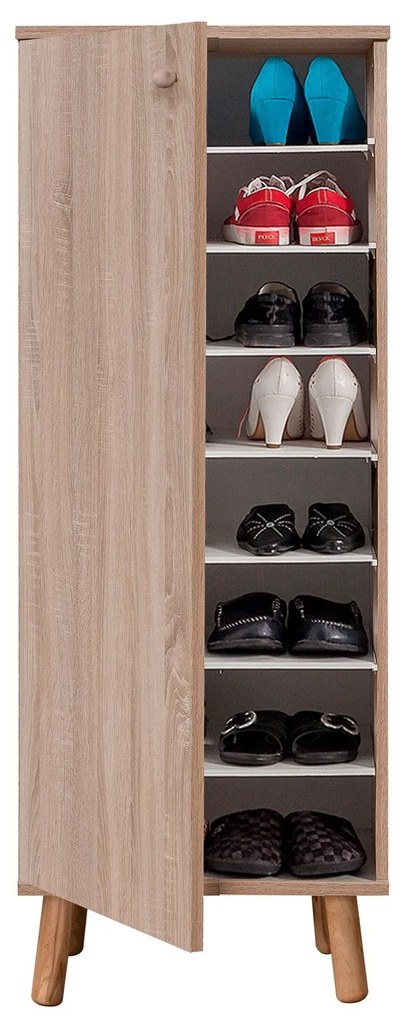 Conjunto de Mobiliário de Entrada Vegas – Sonomo Anthracite – Armário: