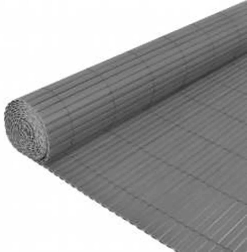 Cerca de jardim dupla face 90x400 cm cinzento
