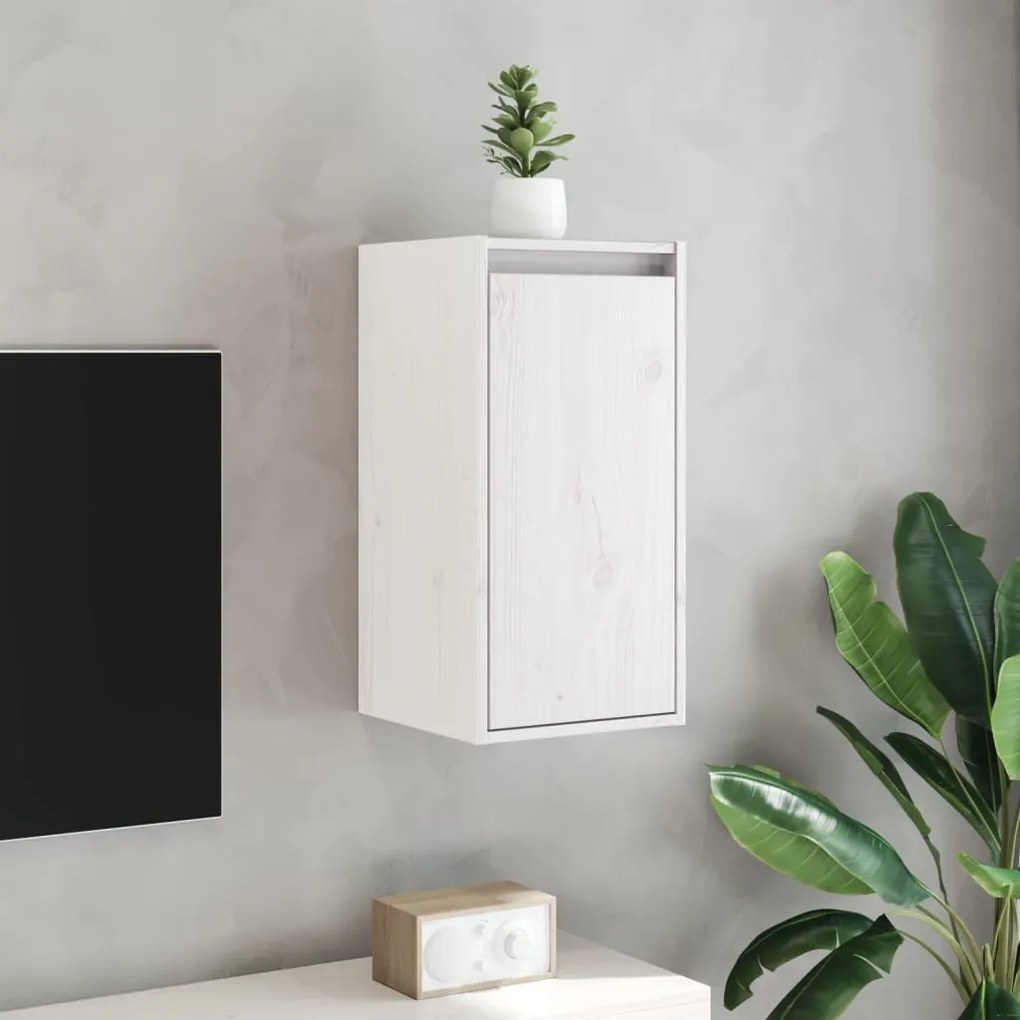 Mesas de cabeceira 2 pcs 30x30x60 cm pinho maciço branco
