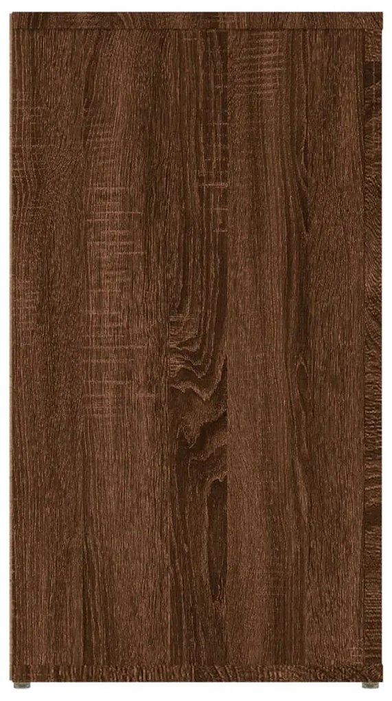 Aparador 100x33x59,5 cm derivados de madeira carvalho castanho