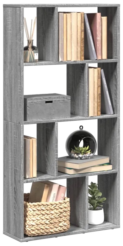 vidaXL Estante 60x20x120 cm derivados de madeira cinzento sonoma