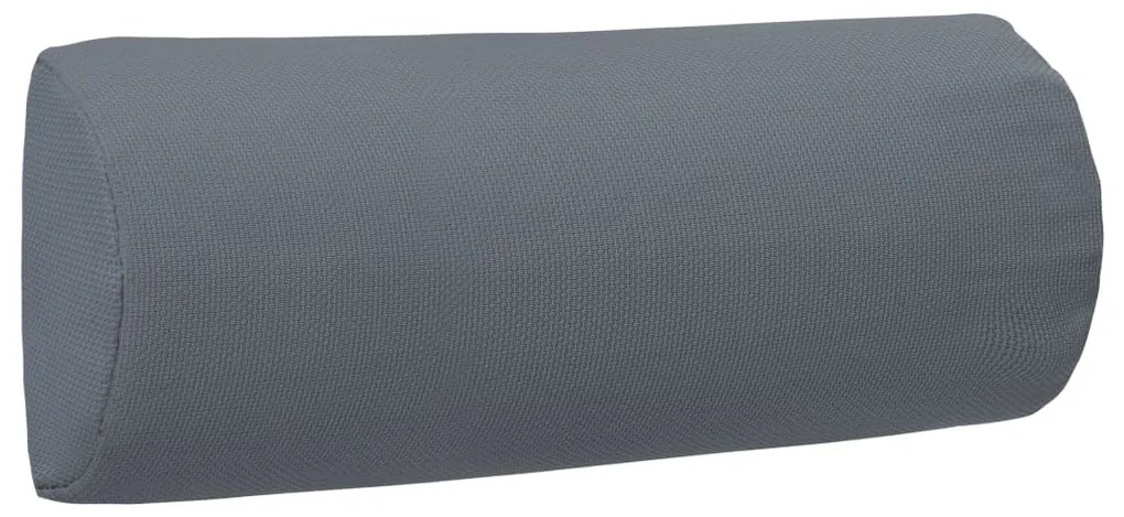 Encosto cabeça cadeira de pátio 40x7,5x15 cm textilene cinza