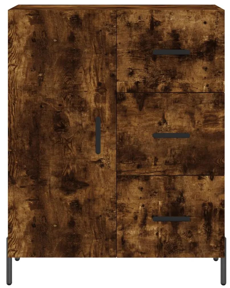 Armário alto 69,5x34x180 cm madeira processada carvalho fumado