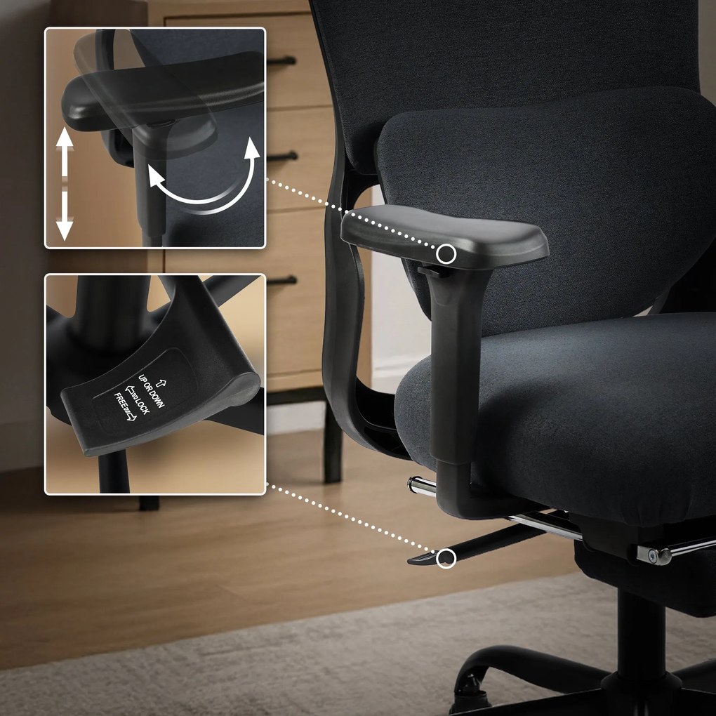 Cadeira de Escritório Leesburg preta