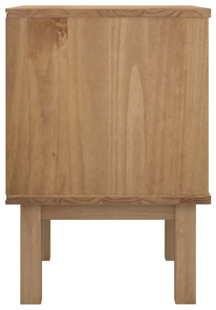 Mesa DE cabeceira OTTA 45x39x57 cm pinho maciço castanho/branco