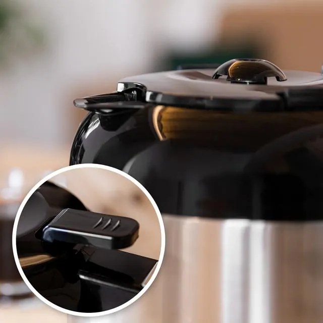 Máquina de café de filtro Coffee 66 Drop & Thermo Time em aço inoxidável com capacidade para até 10 chávenas