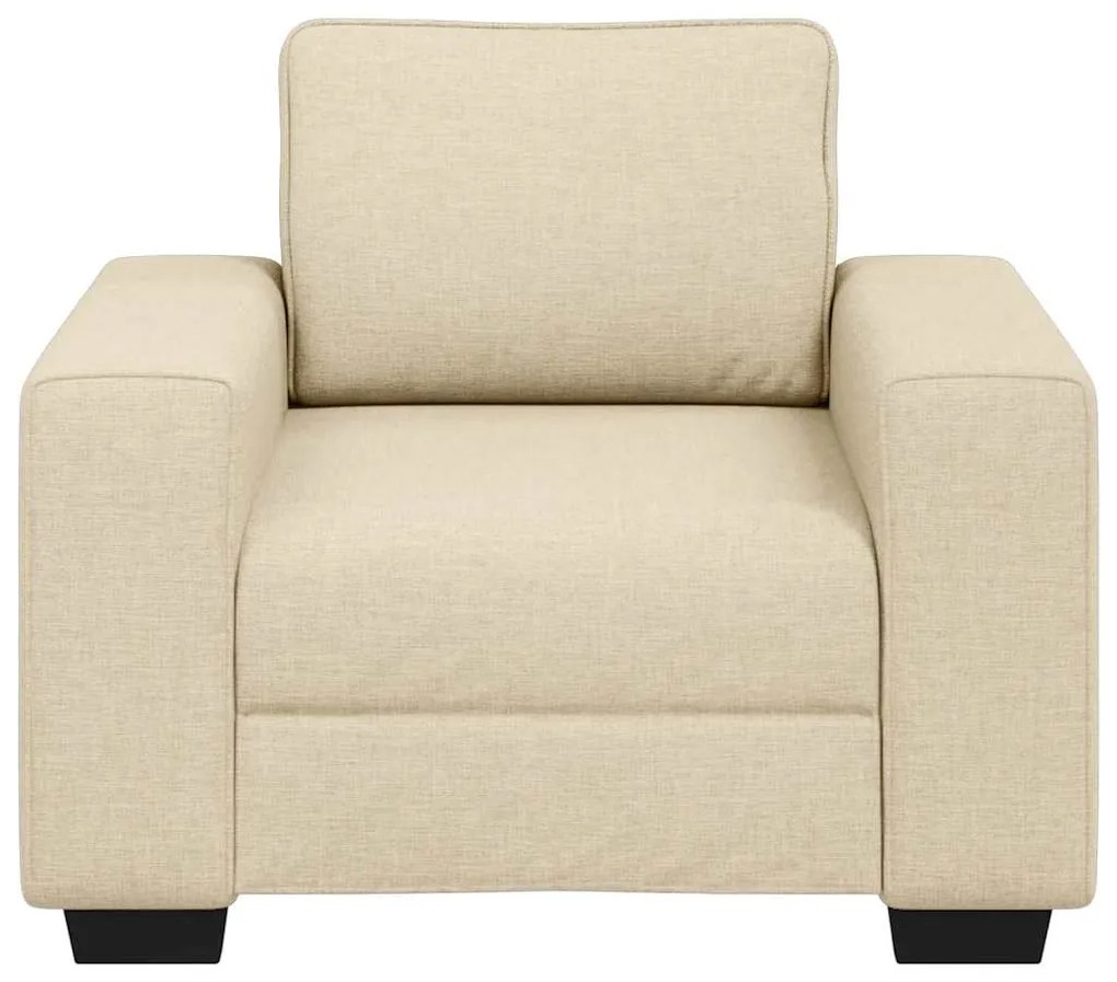 Poltrona 60 cm tecido cor creme