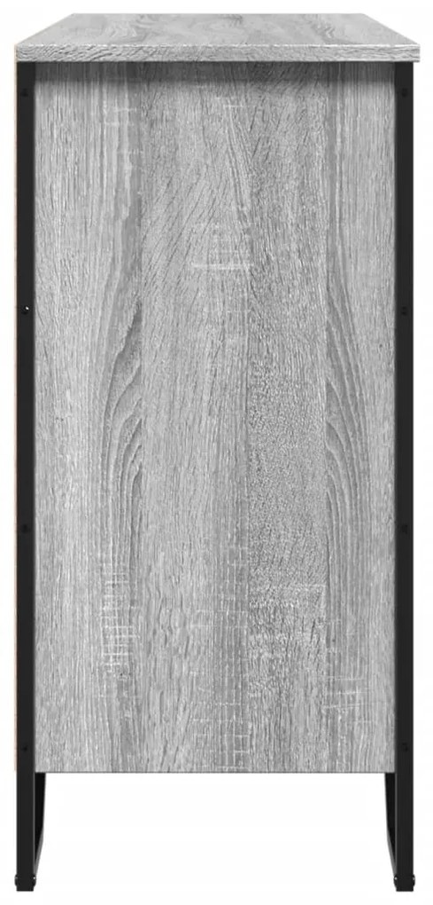 Aparador 101x35,5x74,5 cm derivados de madeira cinzento sonoma