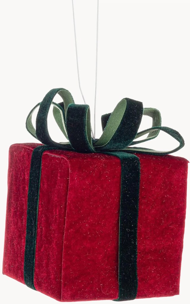 Objetos decorativos de Natal com aspeto de veludo Ertemios Gift, conjunto de 6