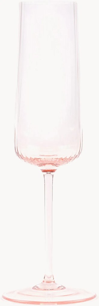 Copos de champanhe artesanais Ripple, conjunto de 2