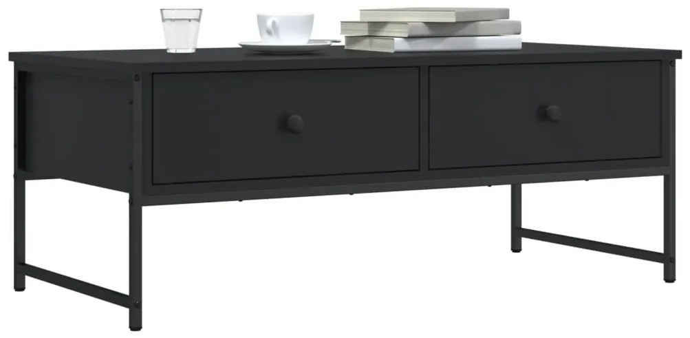 Mesa de centro 101x49x39,5 cm derivados de madeira preto