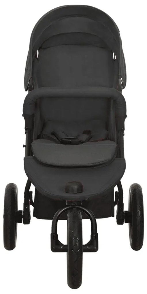 Carrinho de bebé aço antracite