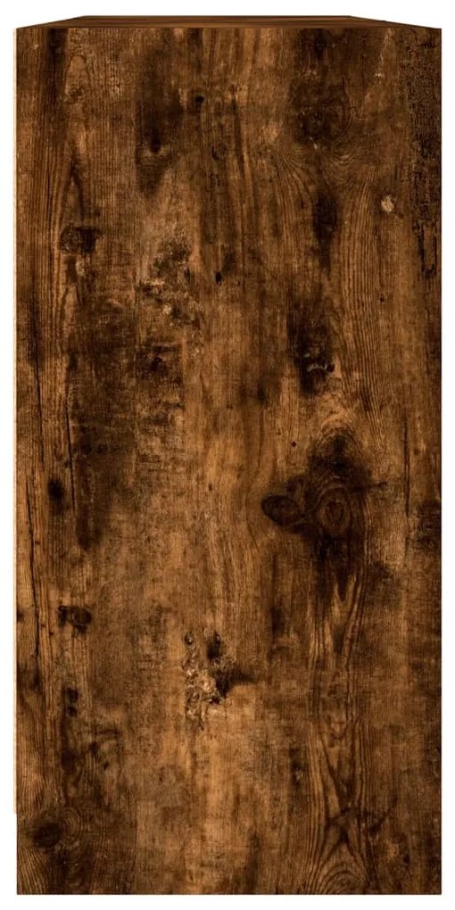 Estante c/ portas 204x37x75 cm deriv. madeira carvalho fumado