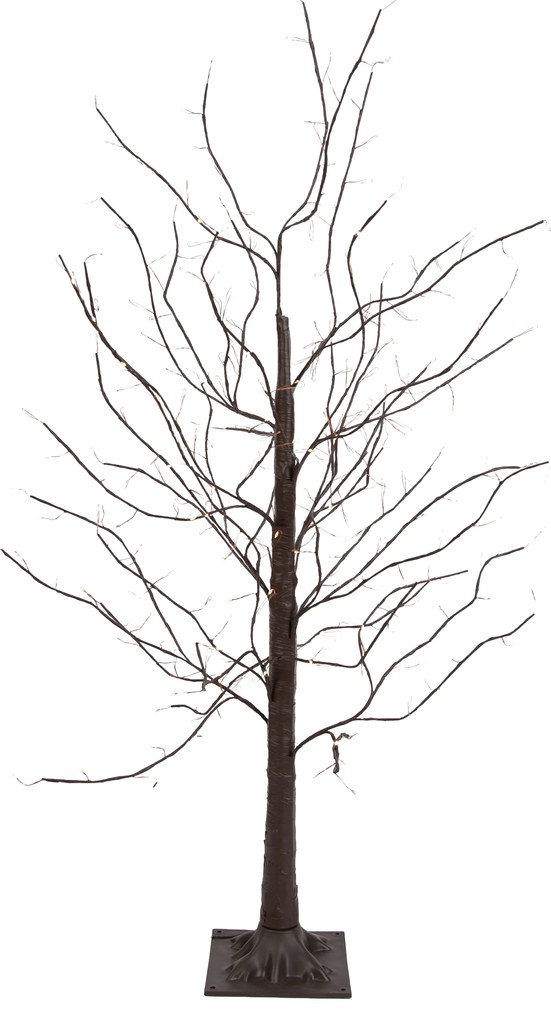 Candeeiro de pé de Natal Árvore castanho 120cm incl. LED com temporizador IP44 - Ki