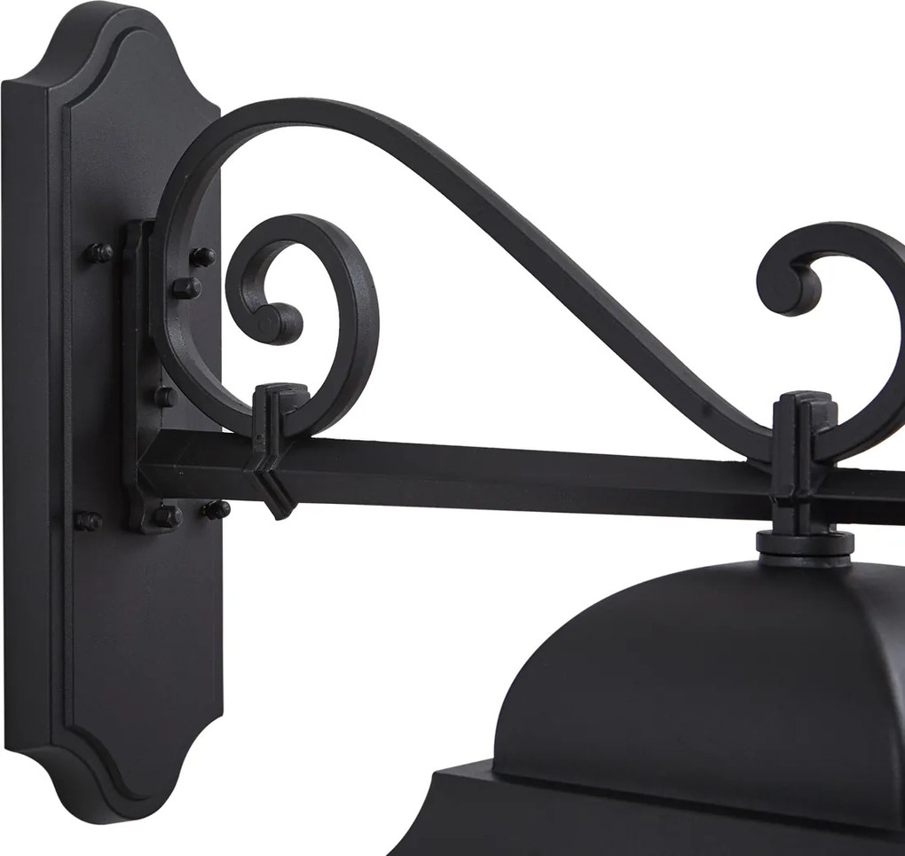 Lanterna de parede exterior clássica preta IP44 - Big