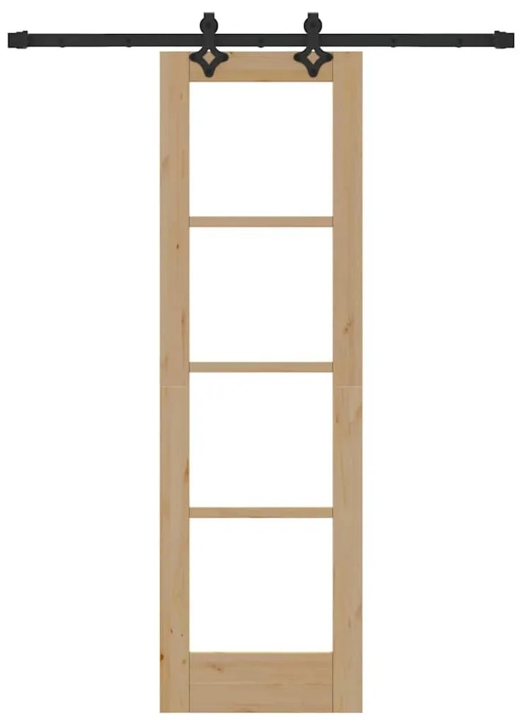 Conjunto de Porta Deslizante vidaXL com Hardware 61x198.5 cm Pinho Sól