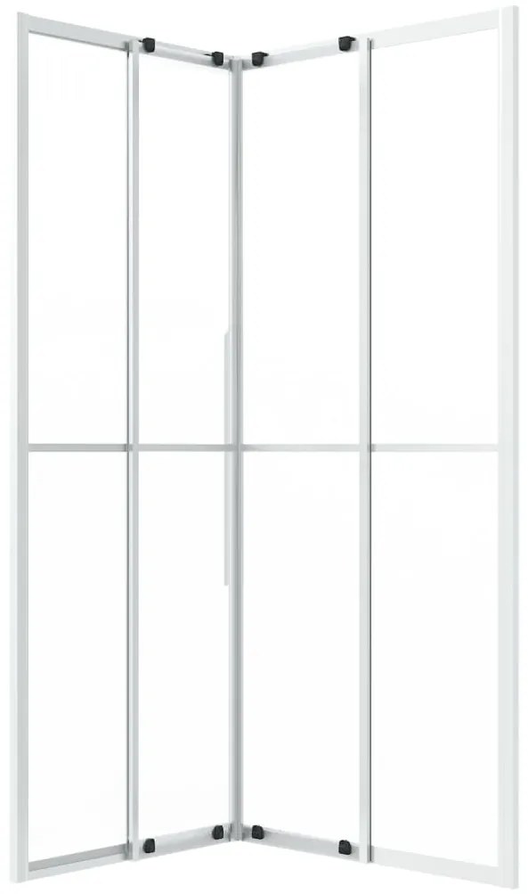 Cabine de duche ESG opaco 90x70x180 cm