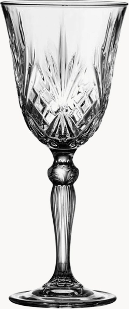Copos de vinho branco de cristal Melodia, conjunto de 4