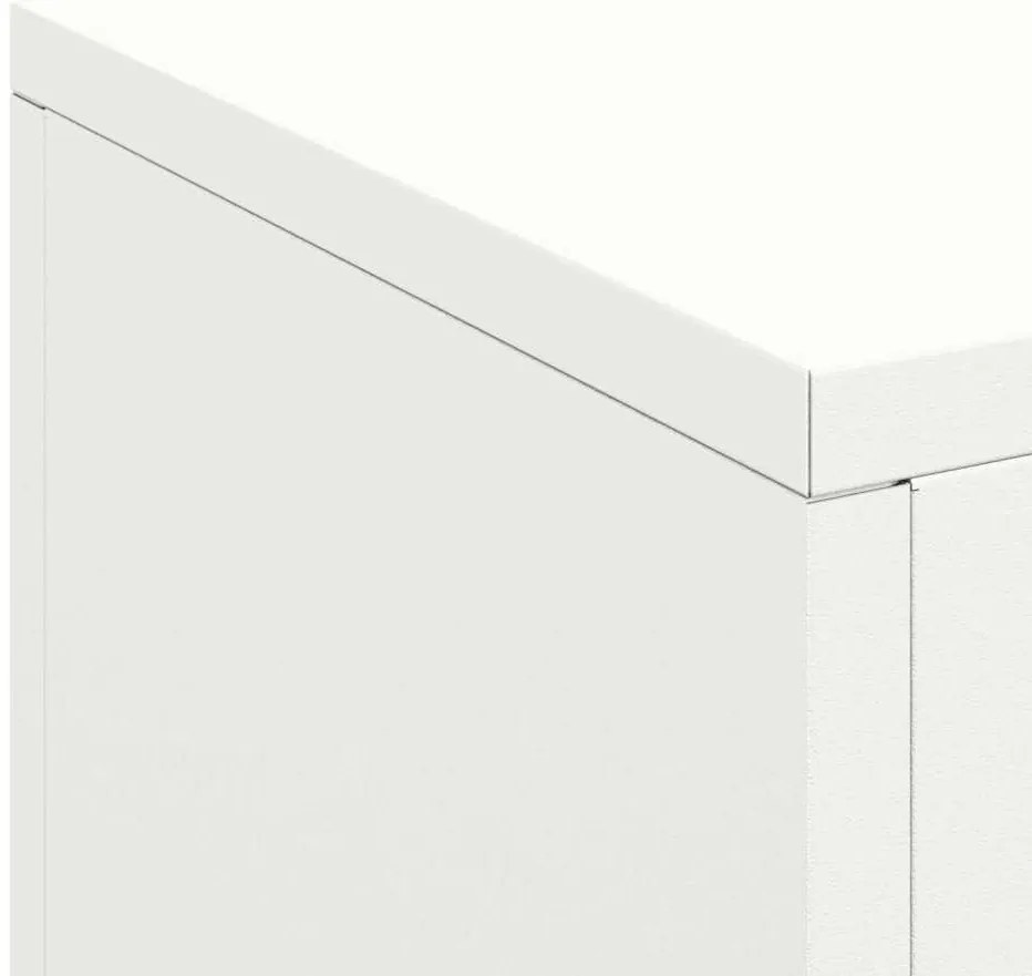 Suportes para Plantas Externas Pilar 3 pcs Branco Aço