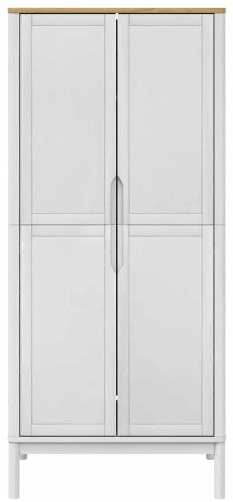 Roupeiro FLORO 77x53x171 cm madeira de pinho maciça branco