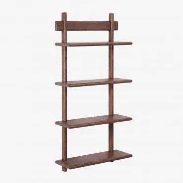 Estante De Parede De Madeira Mianor Castanho-acácia Escuro & ↔︎ 60 Cm - Sklum