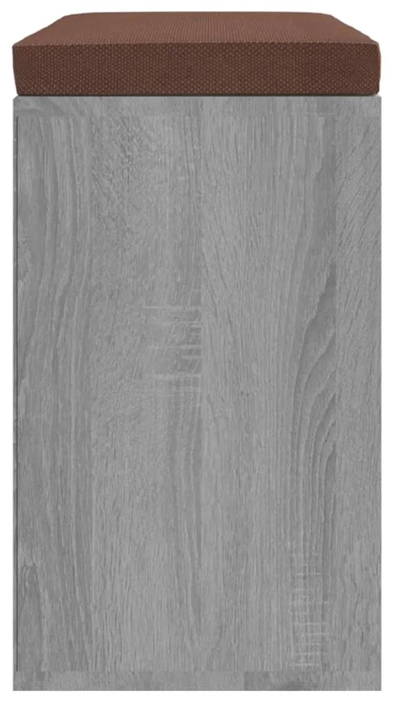 Banco sapateira 103x30x48 cm derivados madeira cinzento sonoma