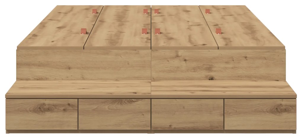 Cama de Armazenamento Artisan Carvalho 120x190 cm