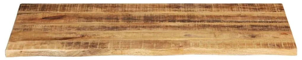 Tampo de mesa borda viva 100x60x2,5 cm mangueira áspera maciça