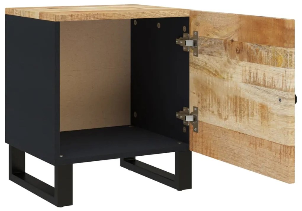 Mesas de cabeceira 2 pcs 40x33x46 cm madeira mangueira maciça