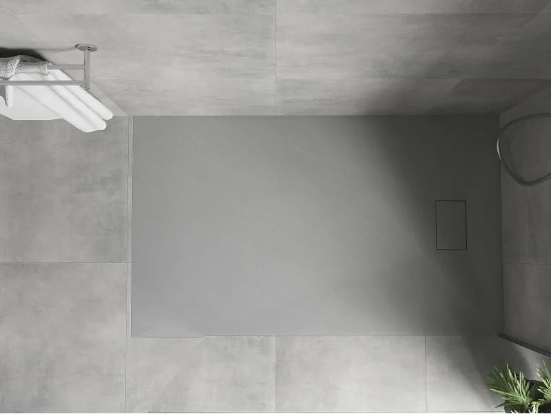 Mexen Hugo base de duche retangular SMC 140 x 80 cm, cinza - 42618014